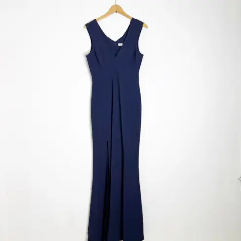 Dress the Population Sandra Navy Sleeveless Gown – Size Large