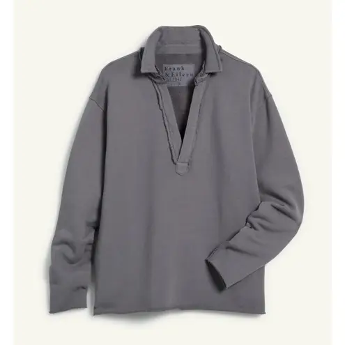 Frank & Eileen Patrick Popover Triple Fleece Womens XS Purple Preppy Travel Cozy