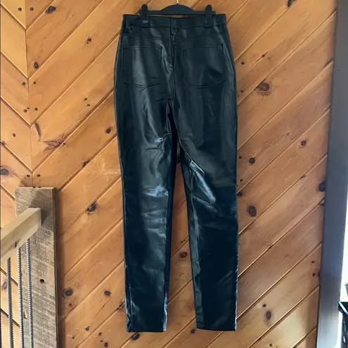 American tall True Touch Leather Straight Leg Pants for Tall Women Black Size 31