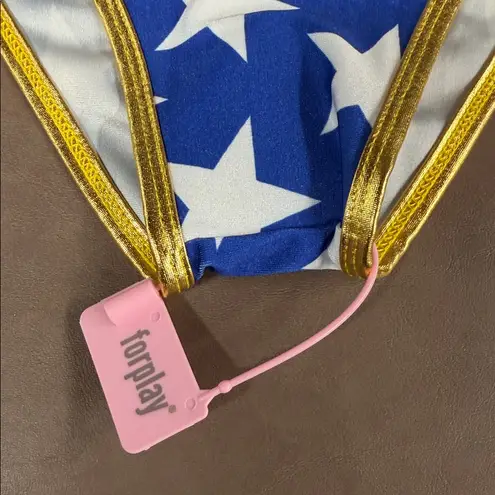 Foreplay NWT Sexy Superhero Strapless Bodysuit Costume Red Size L