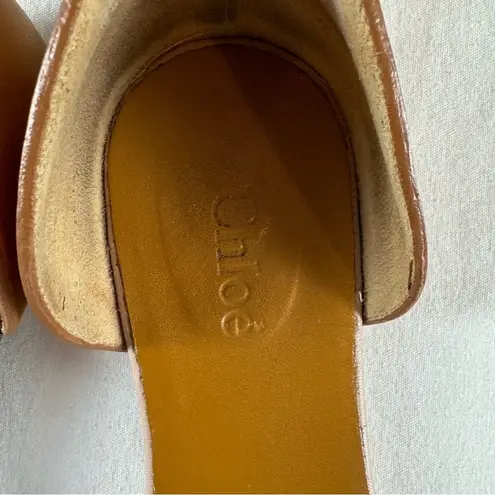 Chloé Chloe’ Gala Leather Strap Sandals in Pastel Blush Size 6 with Box