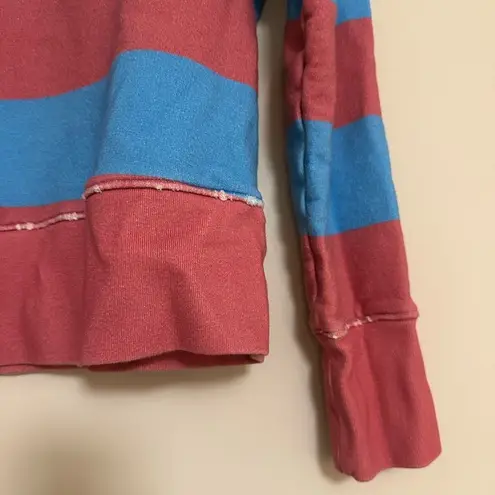 Frank & Eileen Tee Lab Bold Stripe Sweatshirt – Red & Blue, Women’s Small