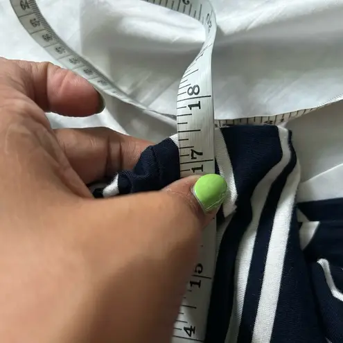 Maeve Anthropologie | striped turtleneck swing dress