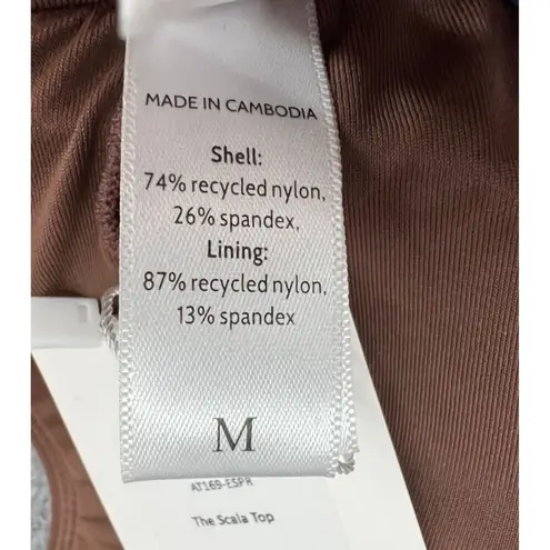 ANDIE Bikini Top Womens M Espresso Brown Scala Strapless Bandeau Swimwear NEW