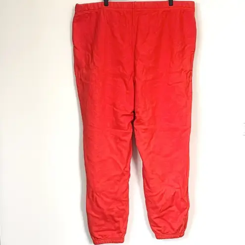 Mate the Label NEW Organic Red Fleece Relaxed Pocket Sweatpants - 3X