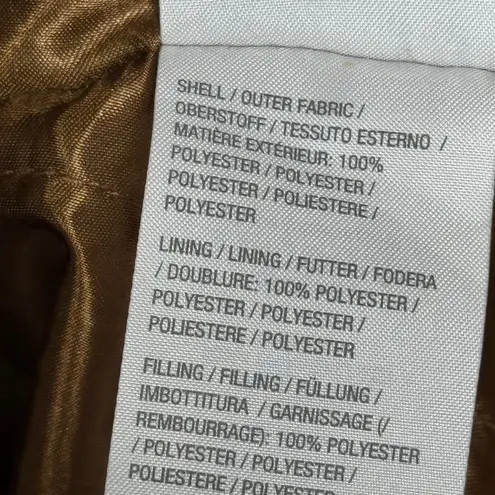 Dennis Basso Brown Floral Raincoat Women’s Size M