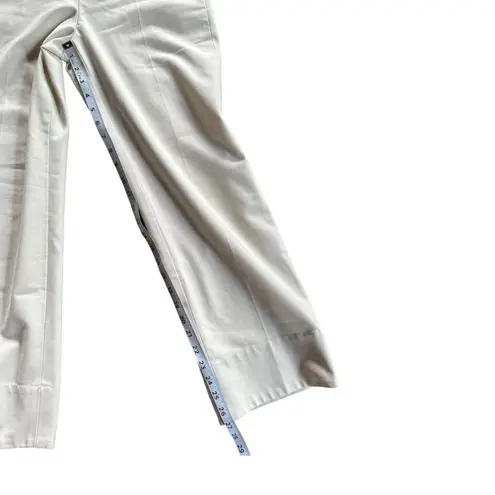 Club Monaco Womens Wide Leg Trouser Pants Pleated Front High Rise Cream Size 2