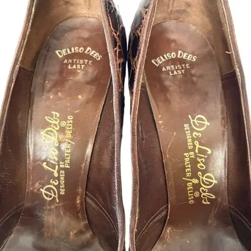 Palter DeLiso 1940s Genuine Alligator Leather Pumps Vintage DeLiso Debs by Heels