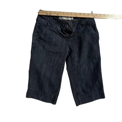 Boom Boom Jeans Boom Boom Y2K Capri Jeans | Size 3 | Dark Denim Stretch