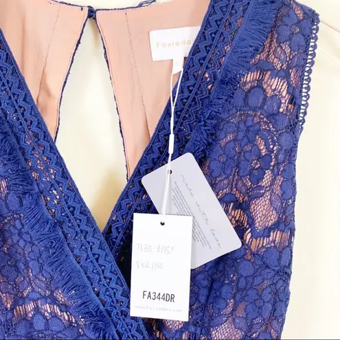 Foxiedox Women’s Small Blue Lace Dress New Anthropologie