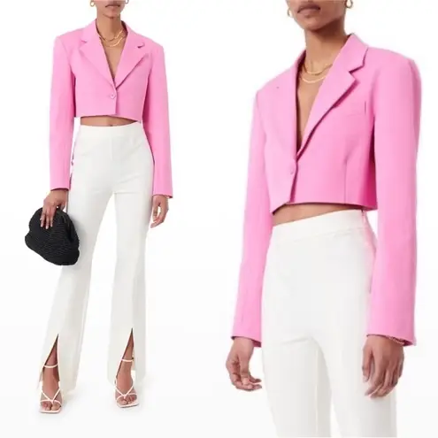 Derek Lam 10 Crosby Courtney Cropped Blazer in Pink