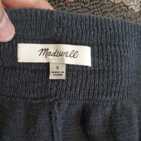 Madewell  Telluride Jogger Sweater Pant In Dark Baltic Womens Small