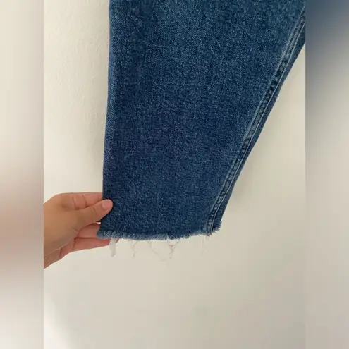 RE/DONE Redone/ Originals High Rise Stovepipe Jeans Blue Size 29 Frayed Hem thumbnail 5