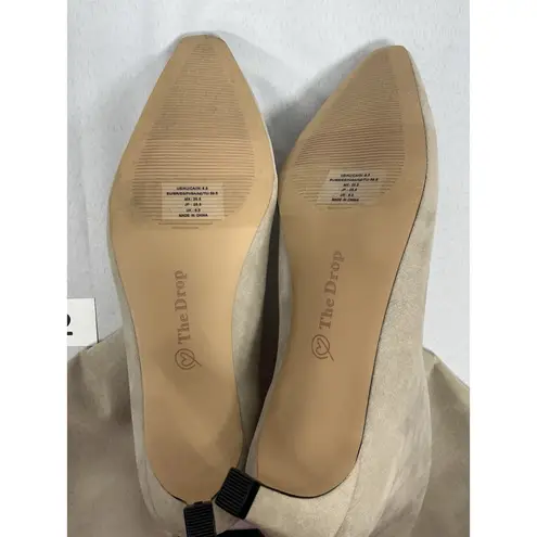 Womans The Drop Pull On Midcalf Boots 8.5 Beige Heel Square Toe NWT Tan