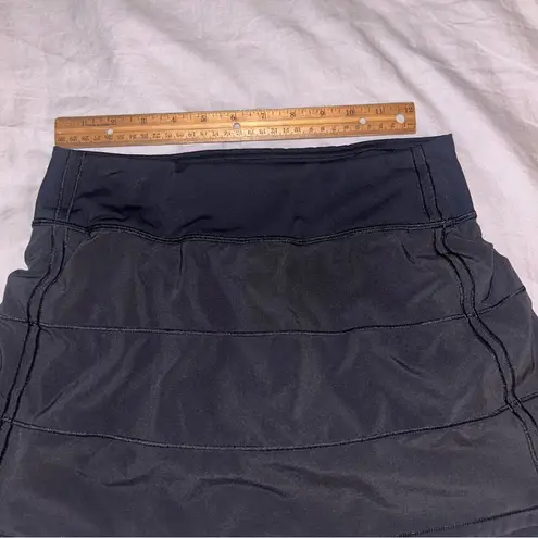 Lululemon  4 Pace Rival Skirt Black, Mini Skorts Has Shorts Underneath