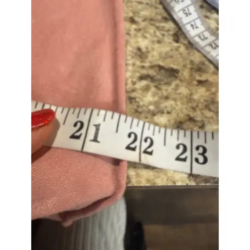 AC/DC Women's Pink Short Sleeve Tee with Pearl Embellishments M