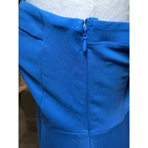 Hollister Royal Blue Strapless Skater Skirt Dress Large Corset Top Stretch