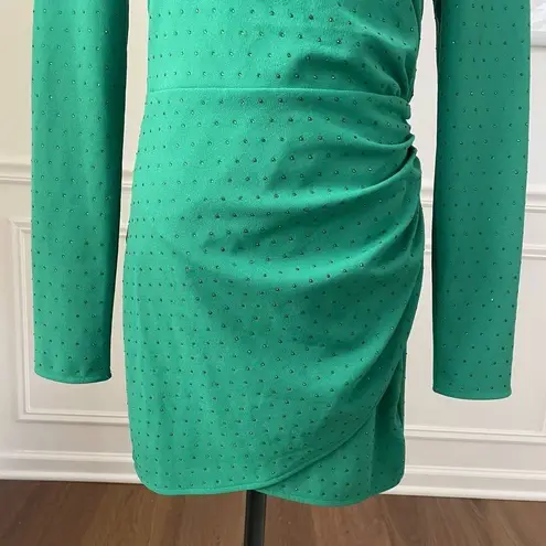 NBD  Simone High Neck Cut Out Dress Green M