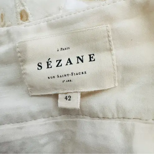 Sézane Sezane stunning eyelet lined cotton French mini skirt EUC