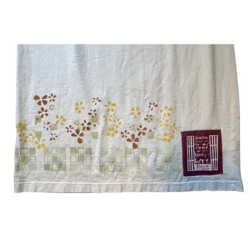 VTG 2000 Blue Fish Clothing 1 S M L Maxi Skirt Cream Lagenlook Organic Cotton Yellow Size M