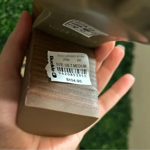 Crevo Footwear Joan Leather Sherpa Lace Up Ankle Boot 7 NWT Tan