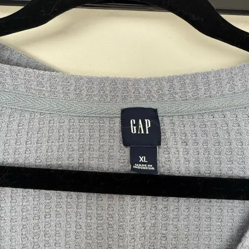 Gap  Women’s XL Light Blue Waffle Pajama Set Lounge Set Comfy - Image 2