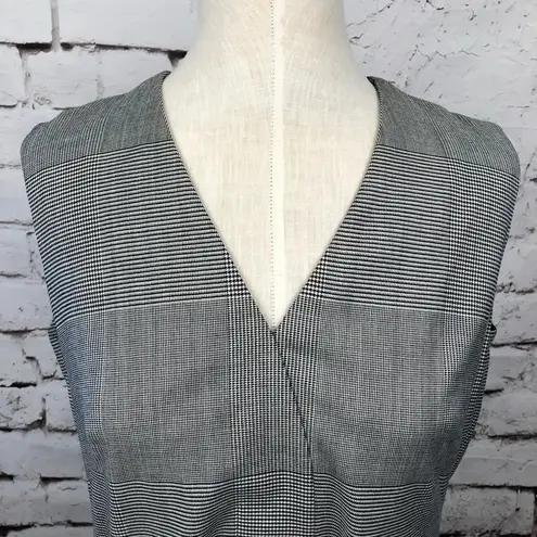 Akris Punto Houndstooth Gray Wool Belted Dress
