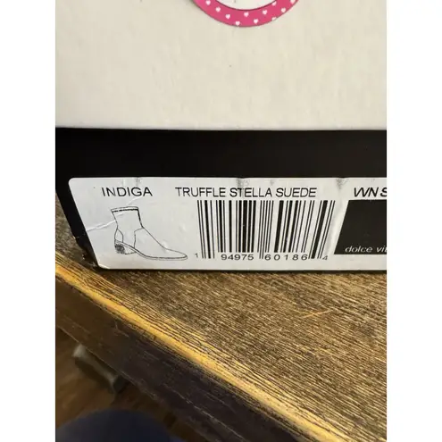 Dolce Vita Boots Womens Size 10 Indiga Truffle Stella Suede Brown Slouch