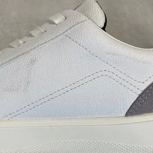 NWOB Vessi Soho Waterproof Sneakers White Gray Casual Walking Shoes Sz 6 Flaw