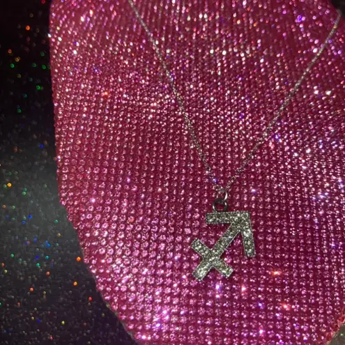 Boutique Sagittarius Sterling Silver 925 Necklace Zodiac Sign Bling Horoscope Emo Witch egirl gift