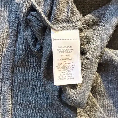 Cable & Gauge Gray Long Sleeve Scoop Neck Top Sz 2X💚