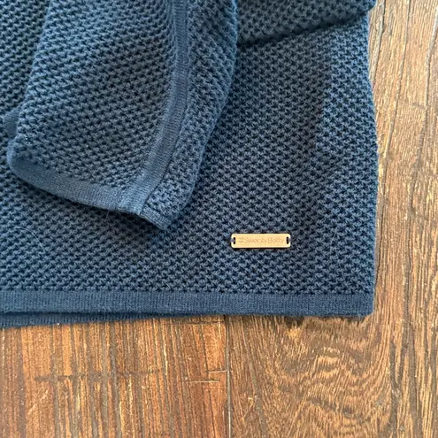 Sweaty Betty Navy Blue Mesh Zip-Up Hoodie Jacket Size XS Extra Small Athleisure