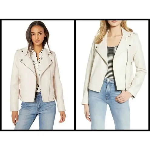 Cupcakes and Cashmere 💕💕 Faux Leather Moto Jacket