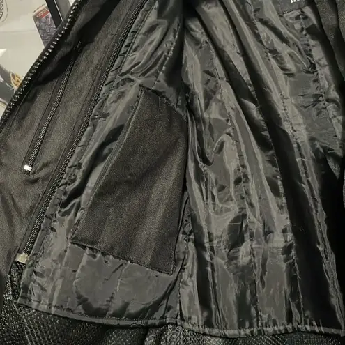 💖 House of Leather Black Motorcycle Jacket w/Zip Out Liner Size L