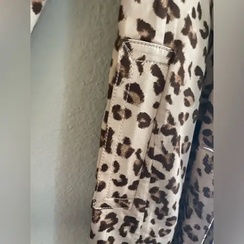 Banana Republic  Leopard Print Maxi Trenchcoat