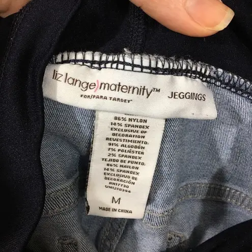 Liz Lange Distressed Maternity Jean Jeggings Size Medium
