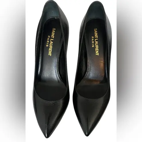 Saint Laurent Black Stiletto Heels Sleek Design