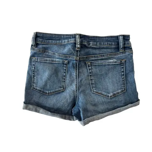 PacSun ‎ Super Stretch Shortie Distressed Blue Jean Shorts size 25