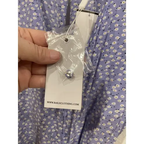 Rails Romper Womens XS Sophia Button Front Belted Floral Daisies NEW