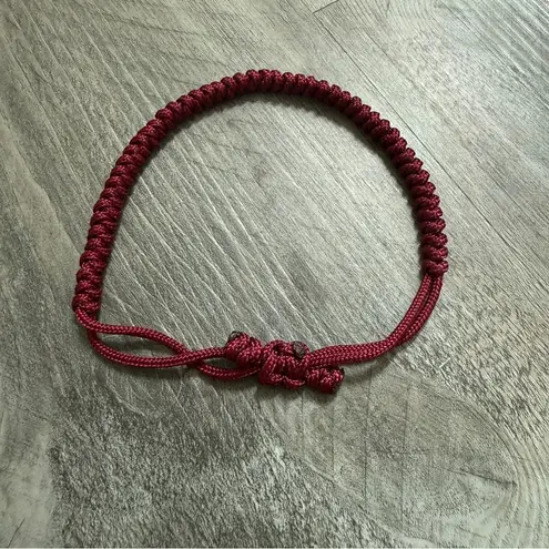 Handmade Anklet NEW Wine Maroon Snake 95 Paracord Adjustable USA