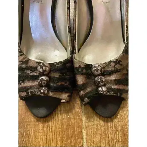 Caparros  WOMENS black lace perp toe shoes Sz‎ 10