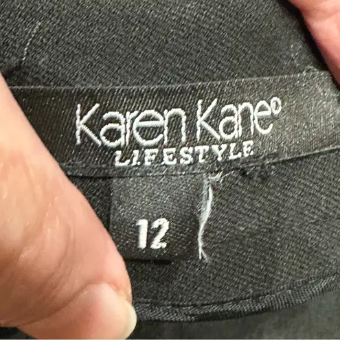 Karen Kane Lifestyle Womens Black Dress Pants Slacks Trousers 12 Career