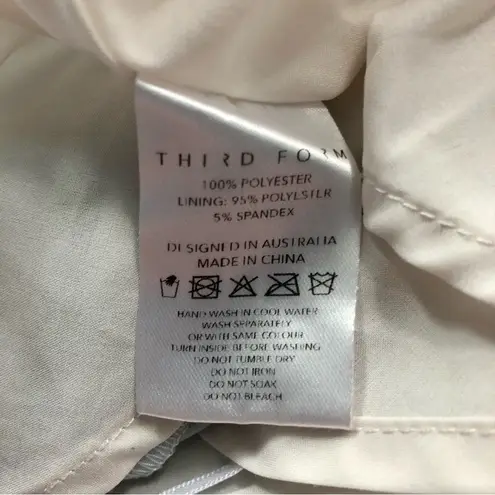 Third Form Tee T- Shirt Dress Midi Blue & White Tie Dye Print size 8 R Revolve