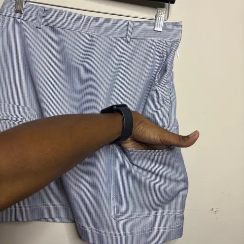 T Tahari striped mini skirt summer casual women's size 4