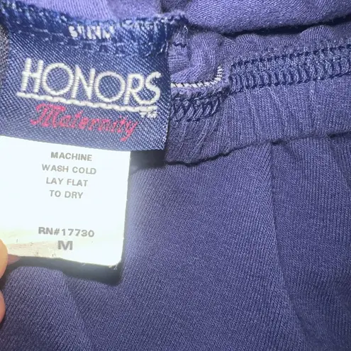 Maternity Stretch Pants Blue Size M Honors Soft Comfort Fit Size M