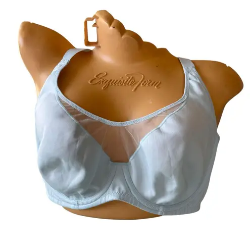 NWT Delimira Full Coverage Light Blue Bra 40C Underwire W681A Pastel Mesh Size undefined