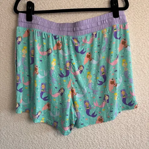 Little Sleepies Bamboo Women’s Navy Green Tartan Plaid Pajama Top Size Small