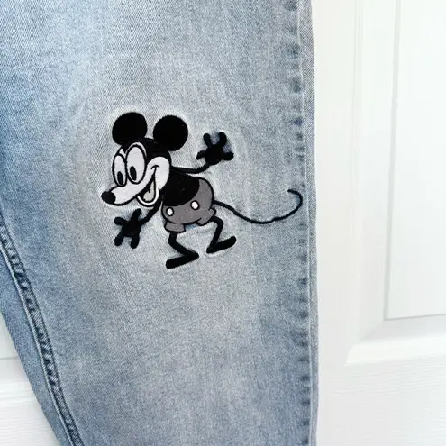 Her Universe HOT TOPIC Disney Mickey Mouse Embroidered Mom Jeans Sz 13 (Juniors)
