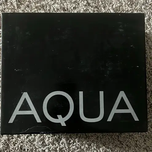 Bloomingdale’s AQUA Jett Ankle Strap High Heel Sandals Black, Size 10 NEW in Box Black