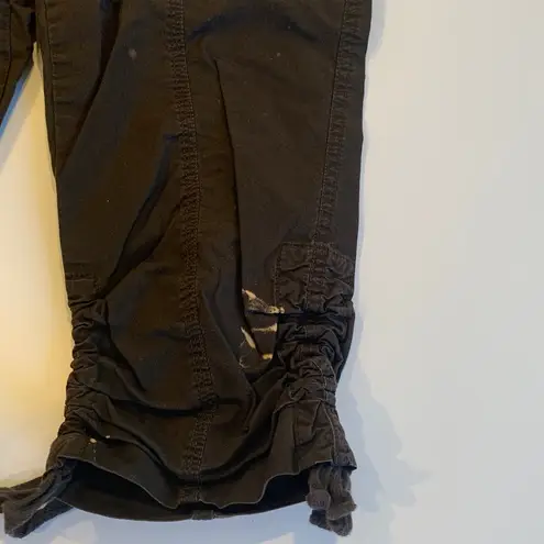 INC International Concepts Dark Brown Cotton Cropped Capri Pants Women’s Size 4P